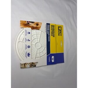Pet Zone Boredom Busterz Engage Slow Feeder Licking Mat for Dogs and Cats White